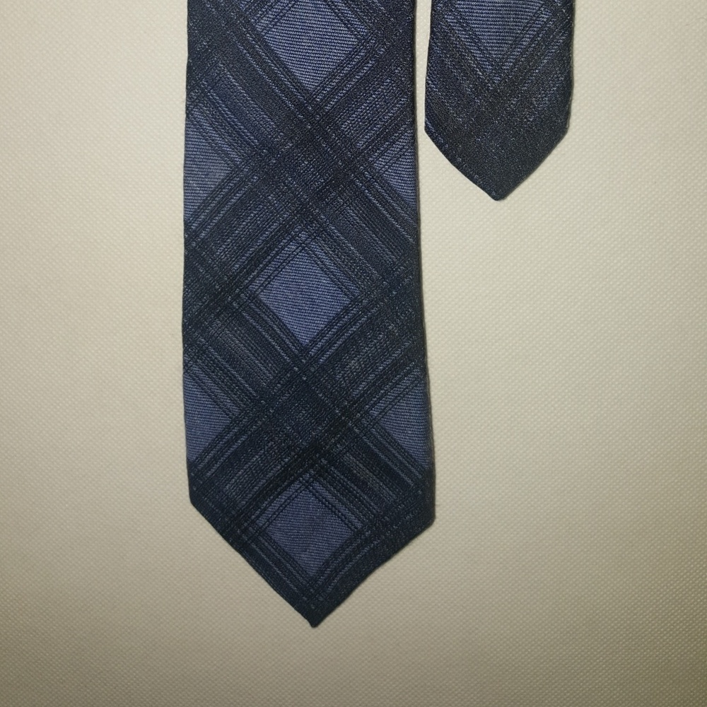 Calvin Klein White Label Woven Skinny Tie Navy
